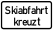 Skiabfahrt kreuzt