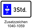 Std. 3 Zusatzzeichen 1040-1059